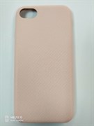Задняя крышка Iphone 7/8 Slim-материя, светло-розовая