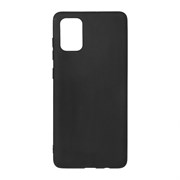 Силиконовый чехол Samsung Galaxy A71 Spigen, soft-touch, черный