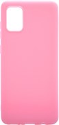 Накладка Soft-touch  Samsung A31, розовая