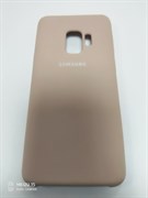 Силиконовый чехол Samsung G960F Galaxy S9 "Silicone Case Premium" в блистере, пудра
