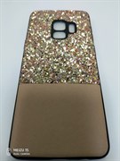 Чехол  для SAMSUNG Galaxy S9, матовый, с золотыми блёстками