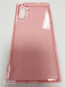 Силиконовый чехол под оригинал Samsung   Note 10 прозрачно-розовый