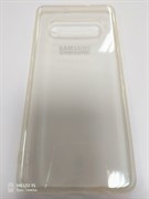 Силиконовый чехол Samsung G975F Galaxy S10 Plus Прозрачный, белый