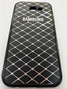Задняя крышка Samsung A720F Galaxy A7 2017 с металлическими точками, черная