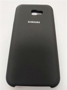 Силиконовый чехол Samsung A720F Galaxy A7 2017 Silicone Cover Silky and Soft-touch finish, черный